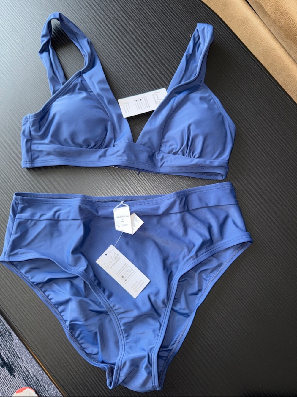 Navy Blue Women's Bikini Set - Classic Two-Piece Swim